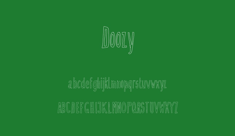 Doozy font