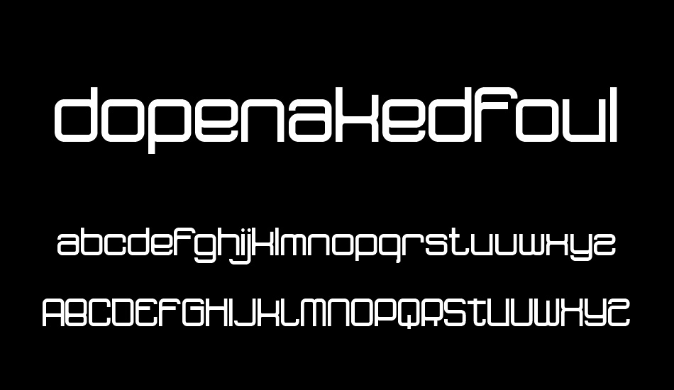 dopenakedfoul font