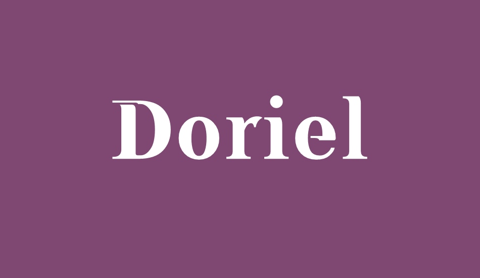 Doriel font big