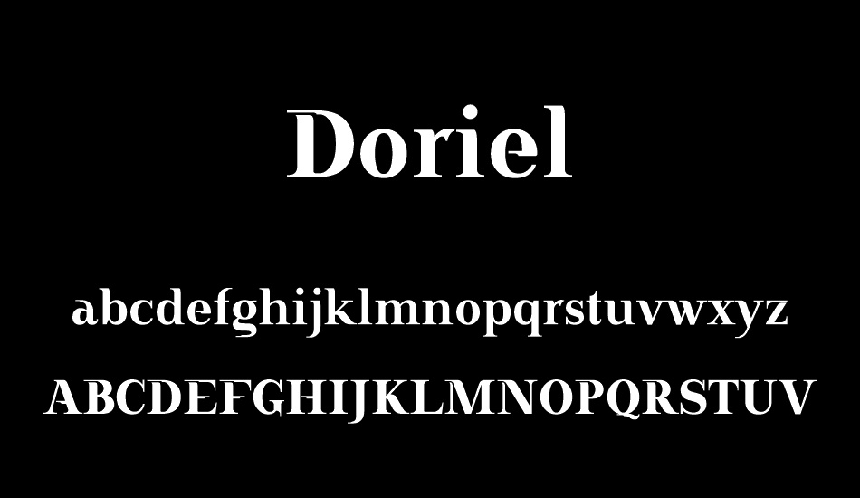 Doriel font