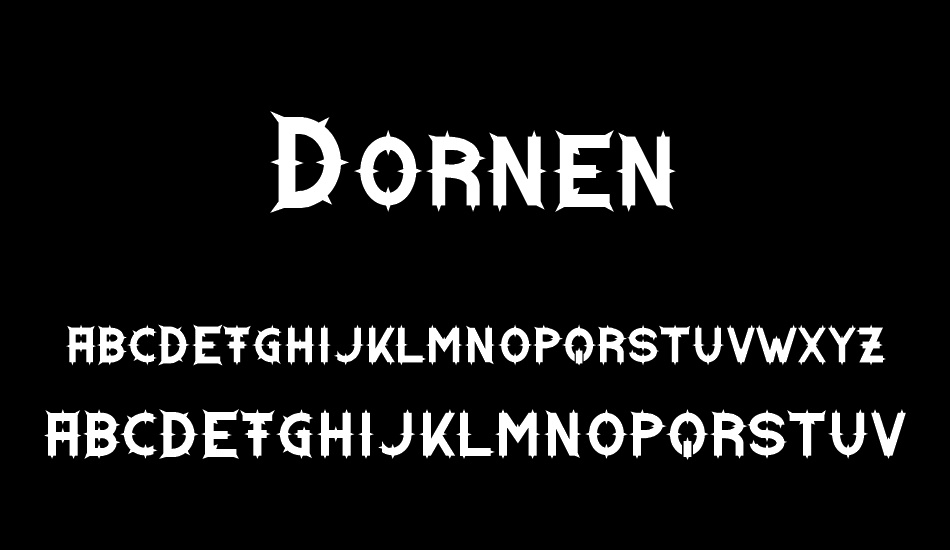 Dornen font