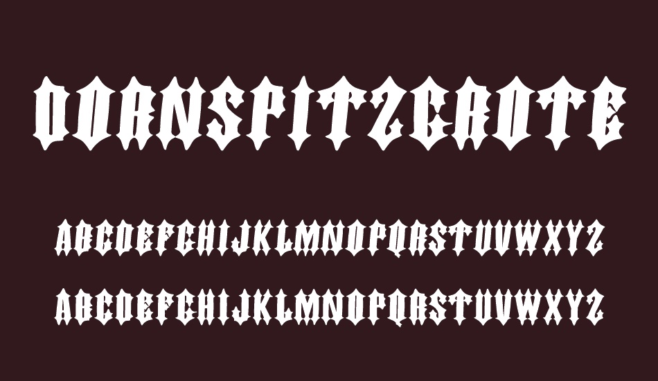 DornspitzGrotesk font