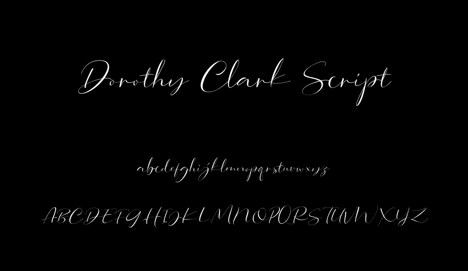 Dorothy Clark Script DEMO font