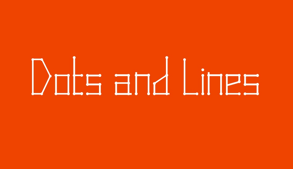 Dots and Lines font big