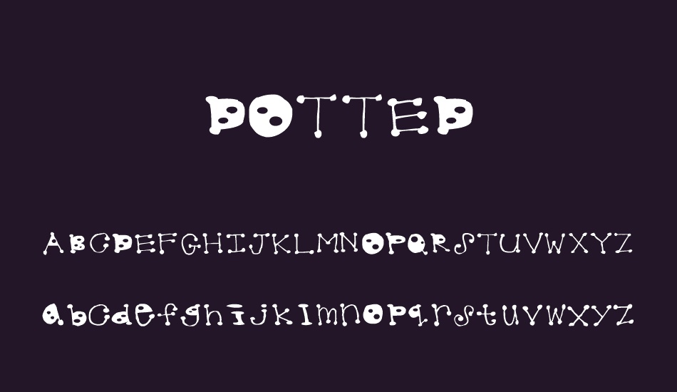 dotted font