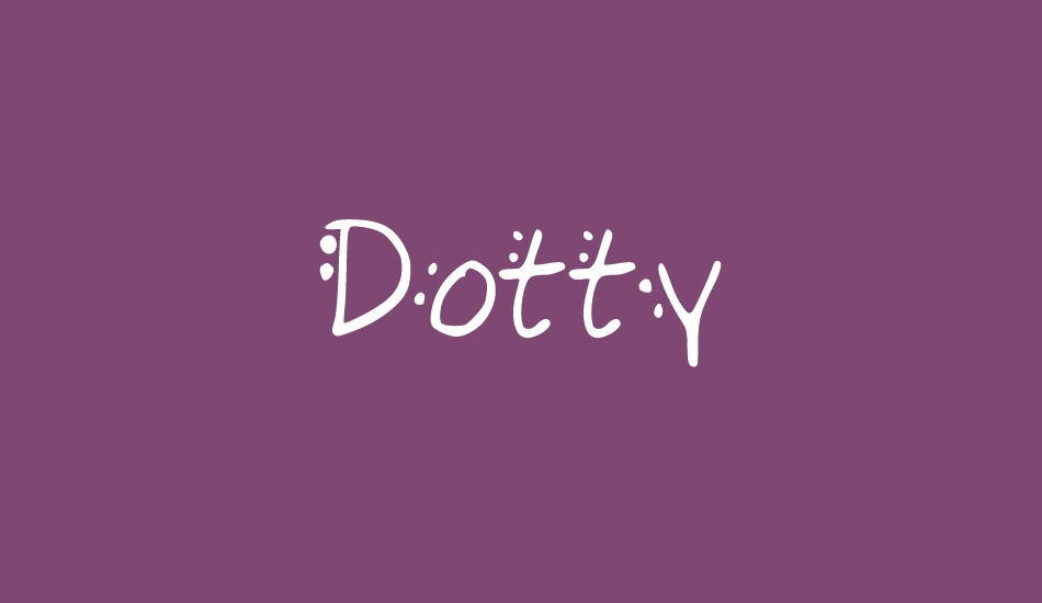 Dotty font big