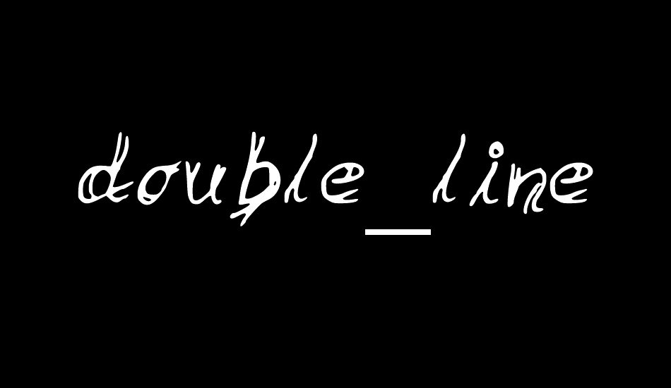 double_line font big