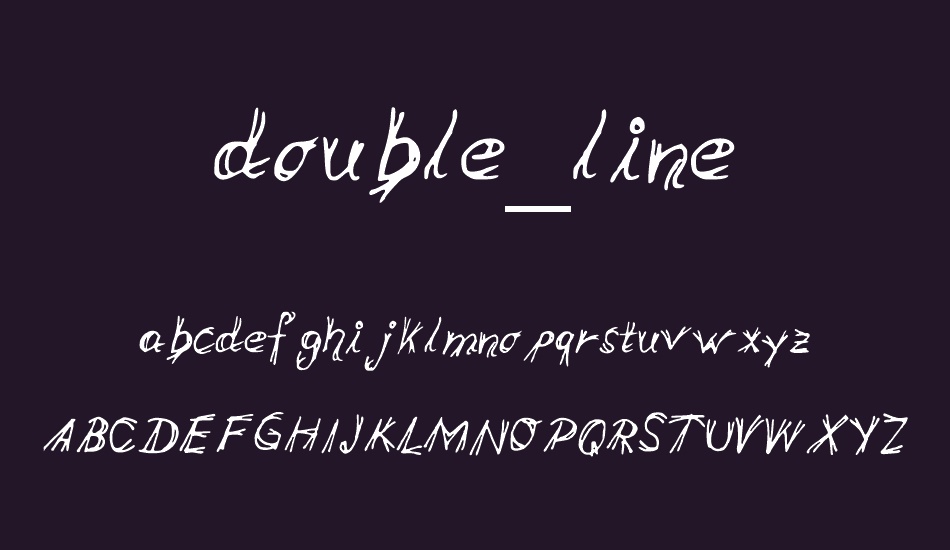 double_line font