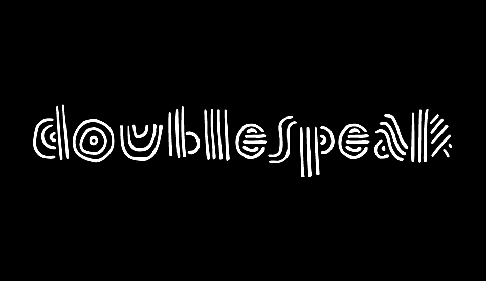 doublespeak font big