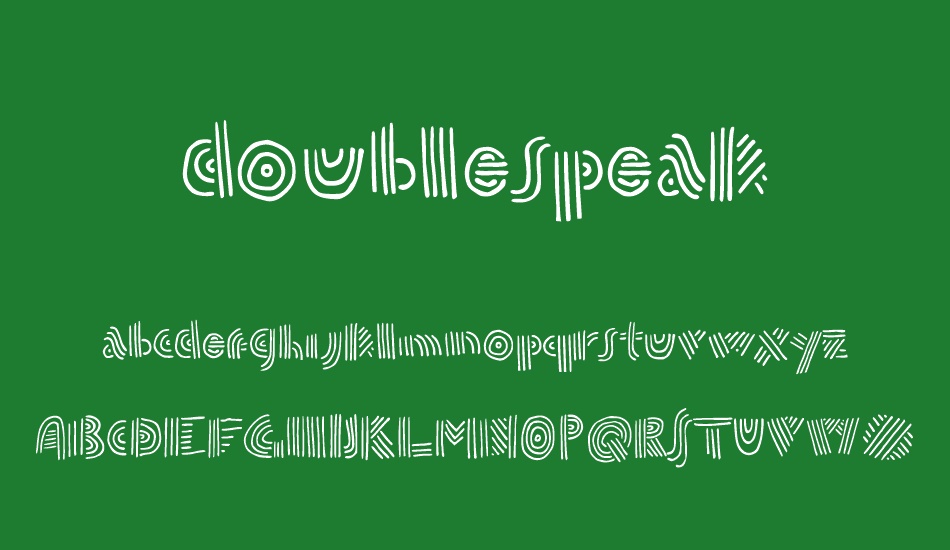 doublespeak font