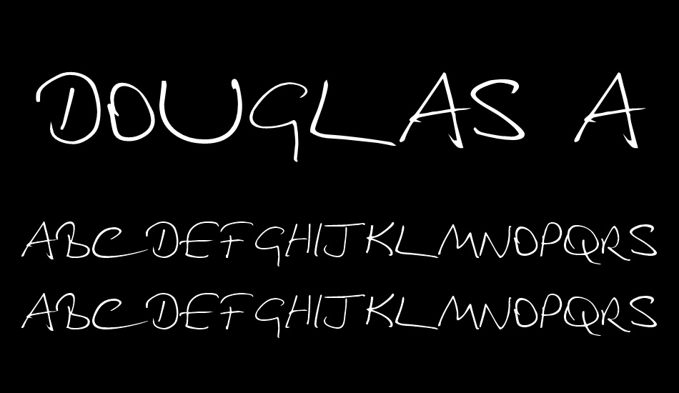 Douglas Adams Hand font