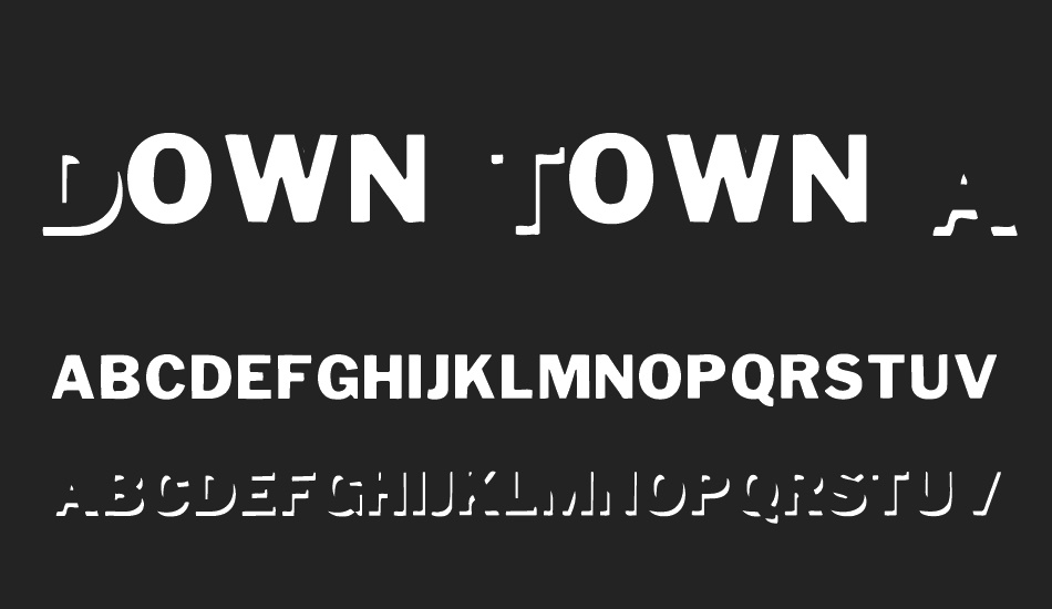 Down Town Auto font