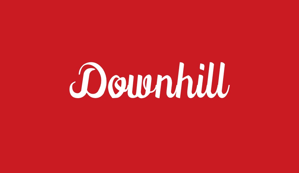 Downhill font big