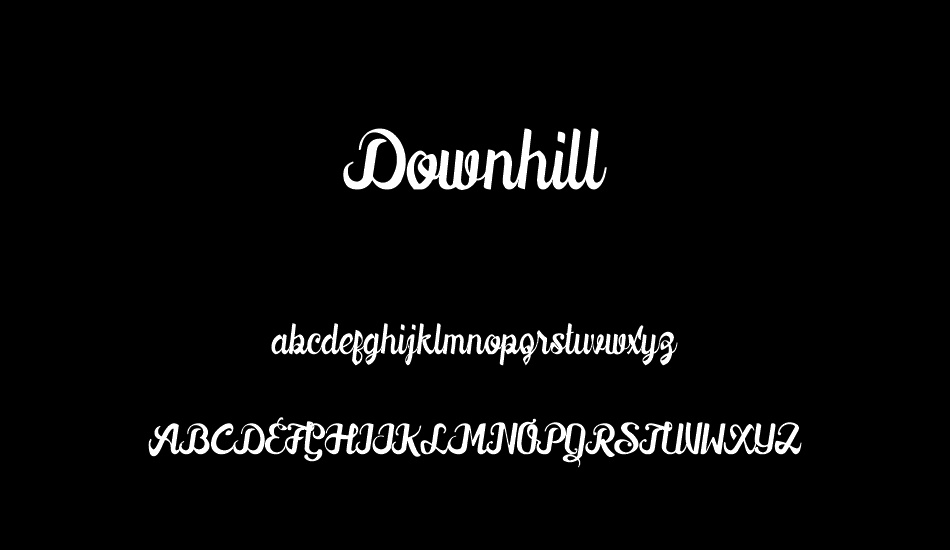 Downhill font