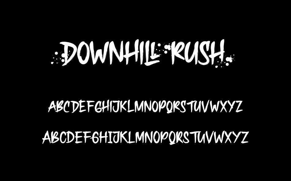 Downhill Rush font