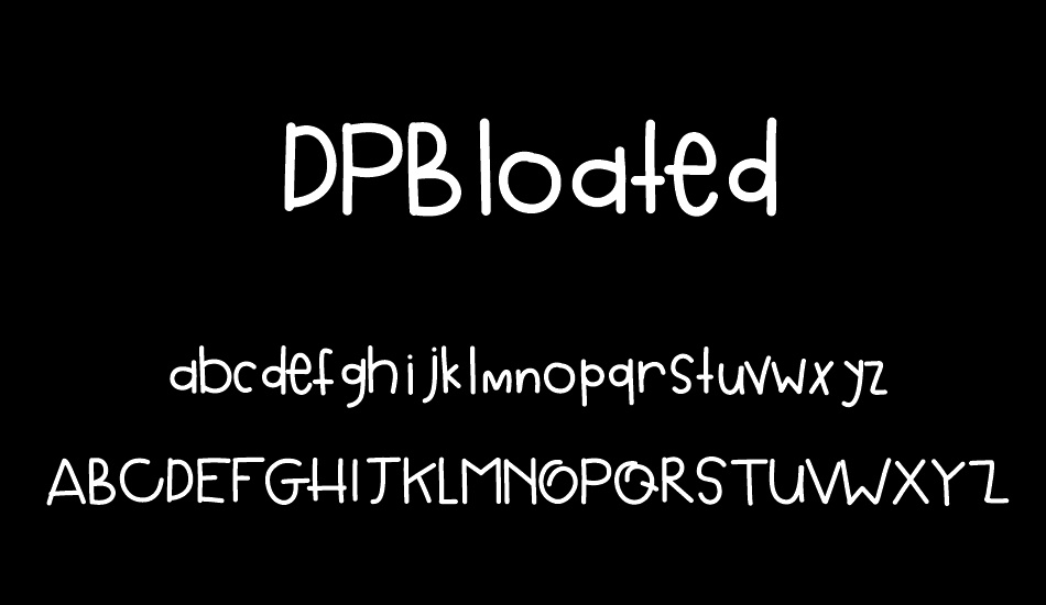 DPBloated font