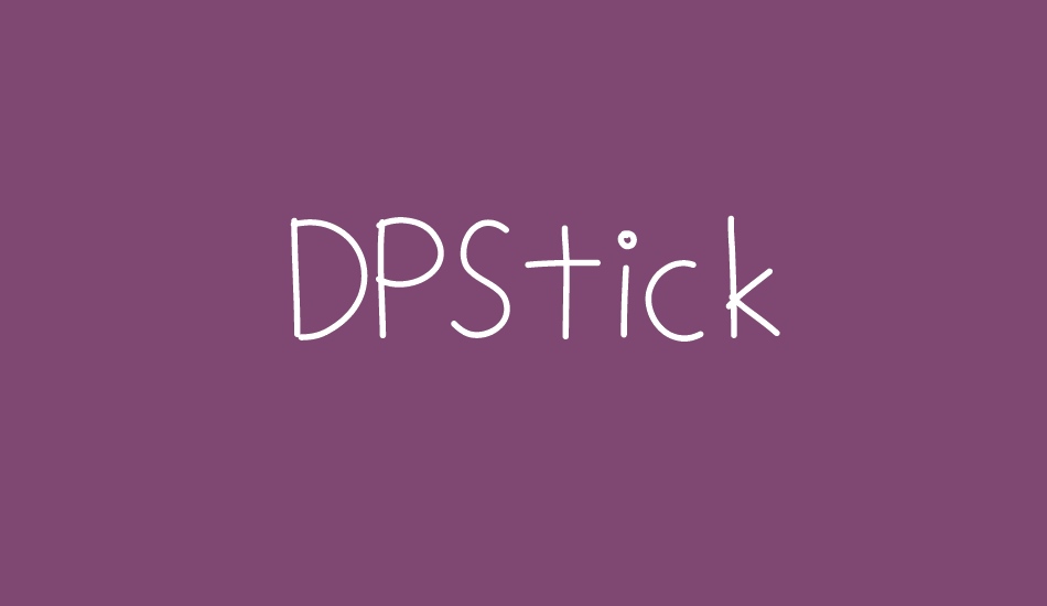 DPStick font big