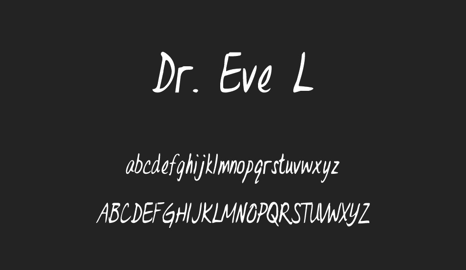 Dr. Eve L font