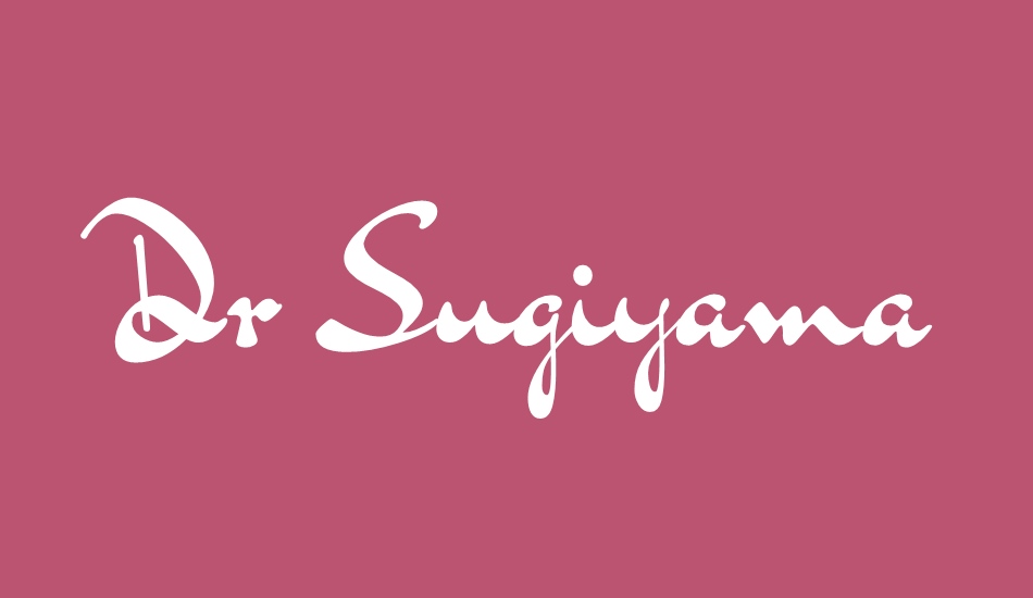 Dr Sugiyama font big