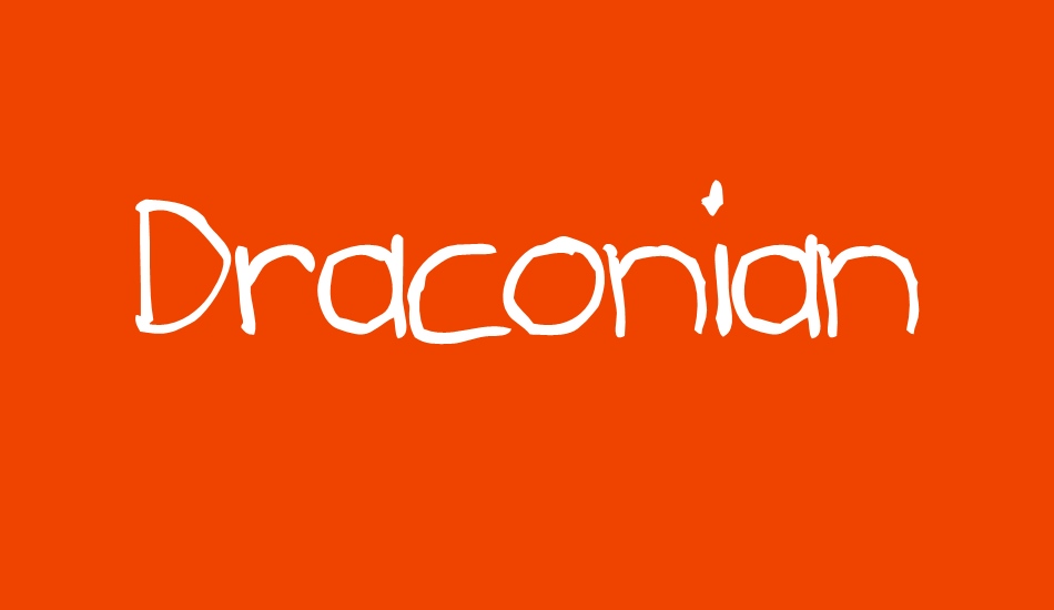 Draconian Mechanical Pencil font big