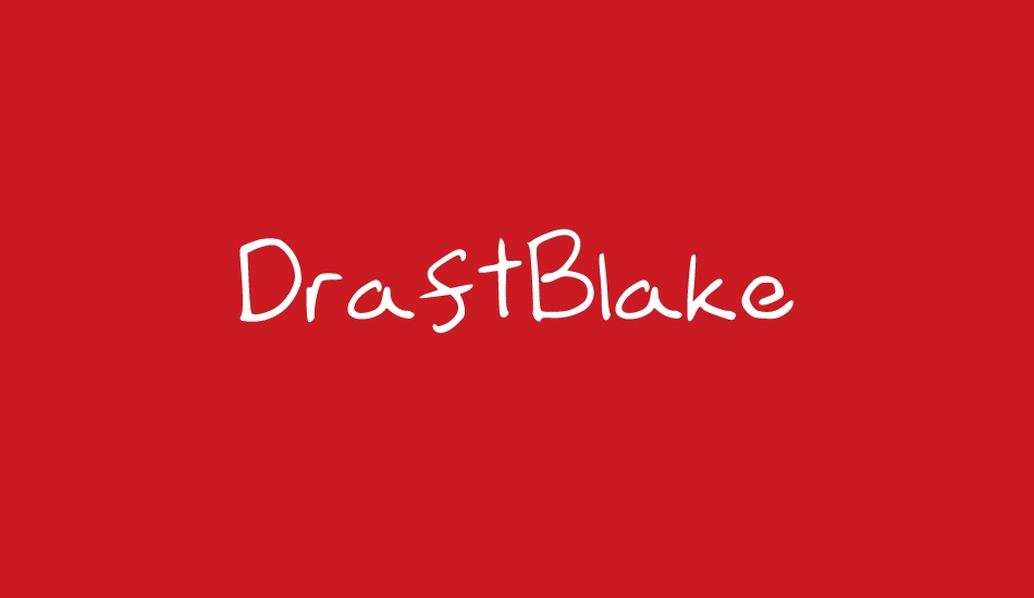 DraftBlake font big