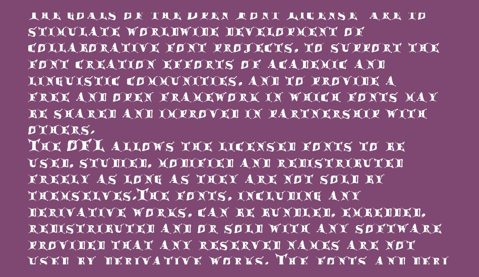 Draggletail font 1