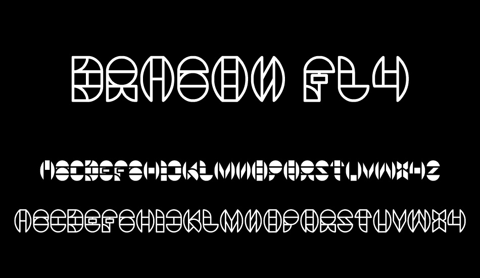 DRAGON FLY font