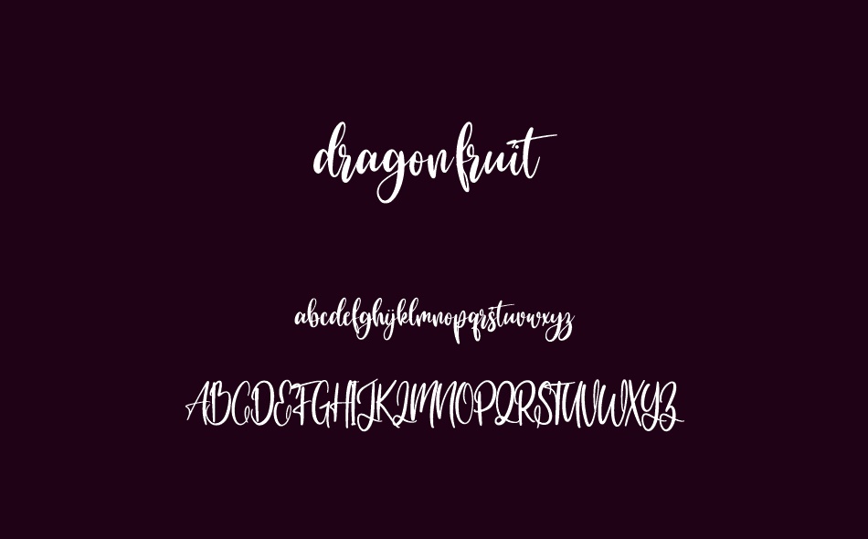 Dragon Fruit font