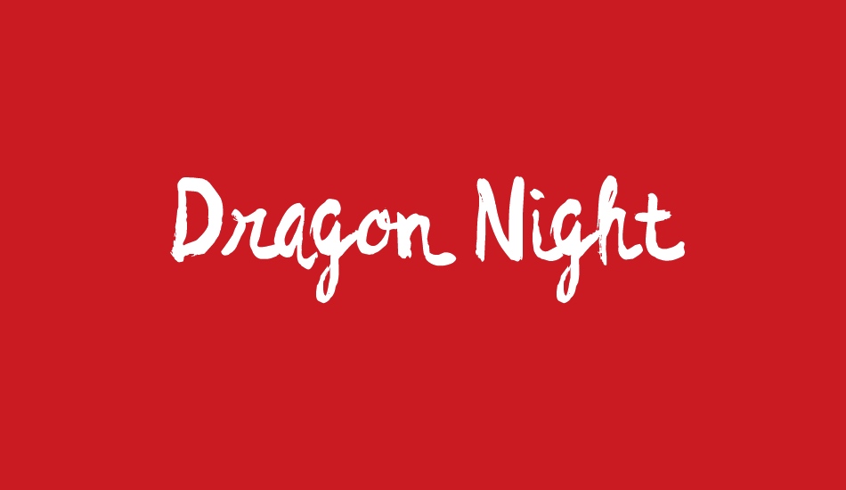 Dragon Night font big