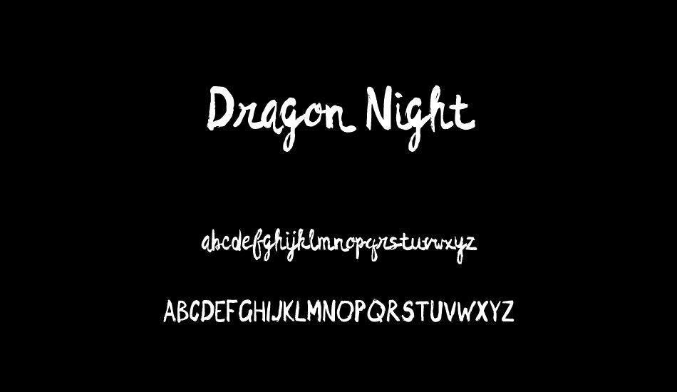 Dragon Night font