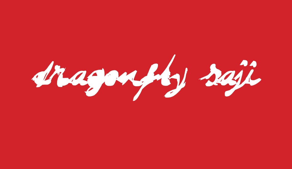 DRAGONFLY saji font big