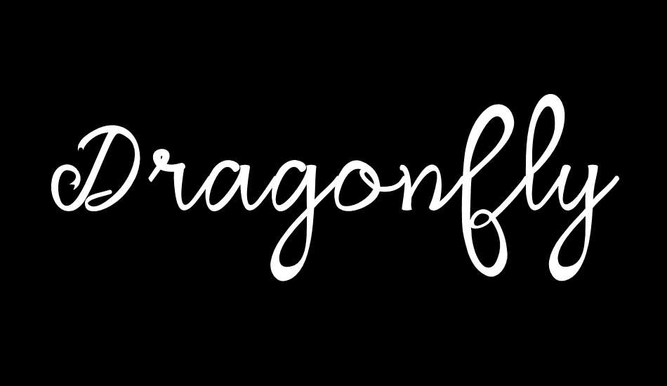 Dragonfly Script font big