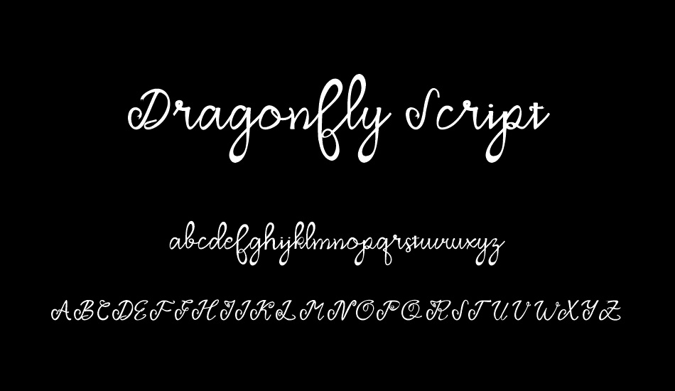 Dragonfly Script font