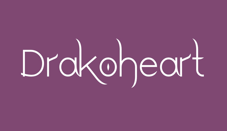 Drakoheart Leiend font big