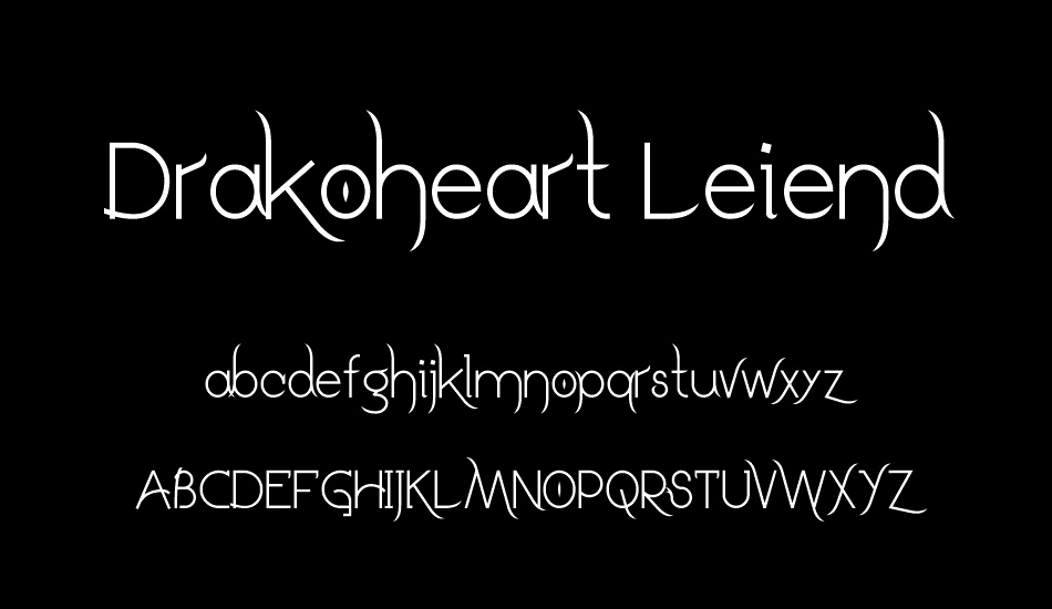 Drakoheart Leiend font