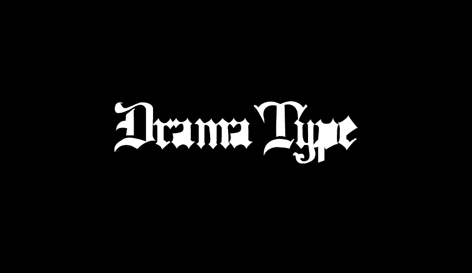 Drama Type font big