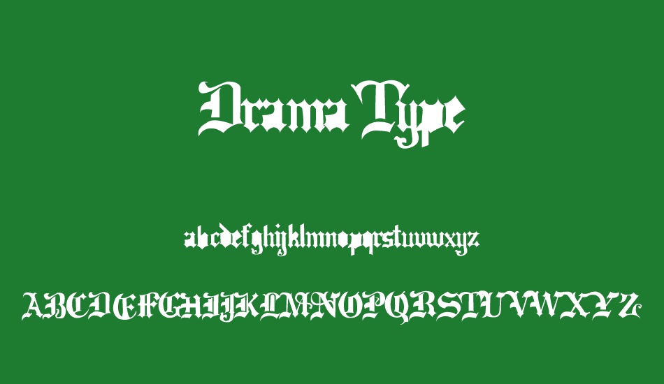 Drama Type font