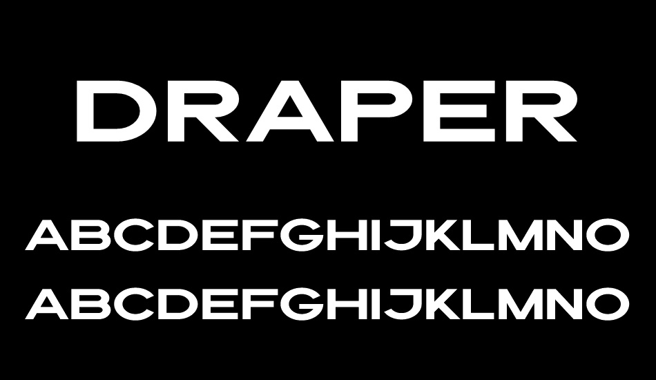 Draper font