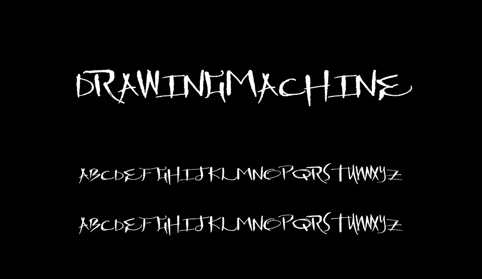 DrawingMachine font