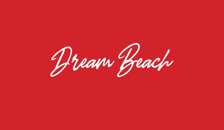 Dream Beach font big