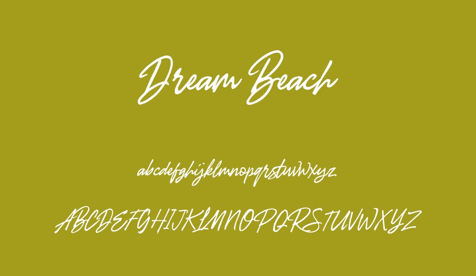 Dream Beach font