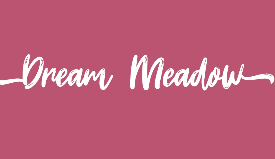 Dream Meadow font big