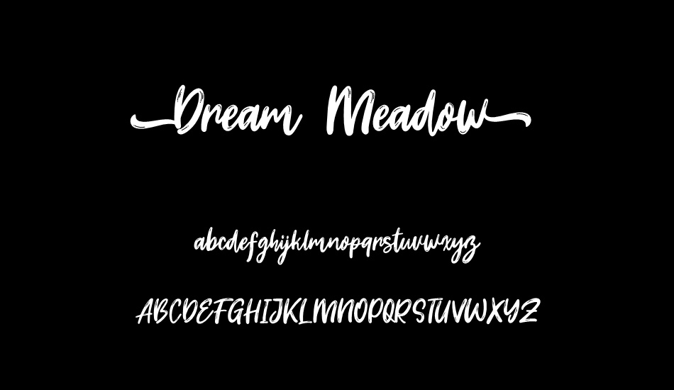 Dream Meadow font