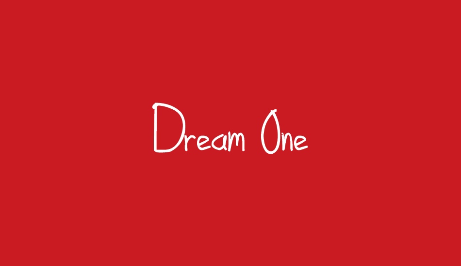 Dream One font big