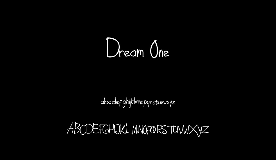 Dream One font