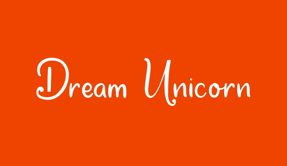 Dream Unicorn font big