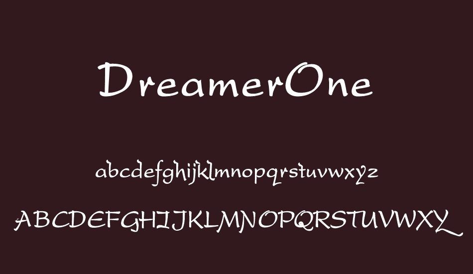 DreamerOne font