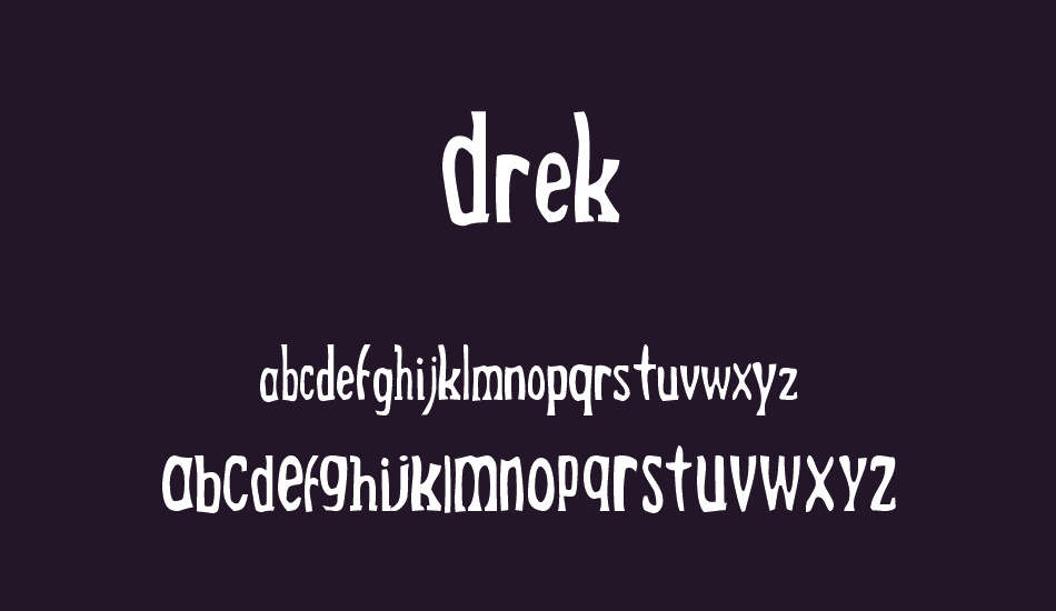 Drek font