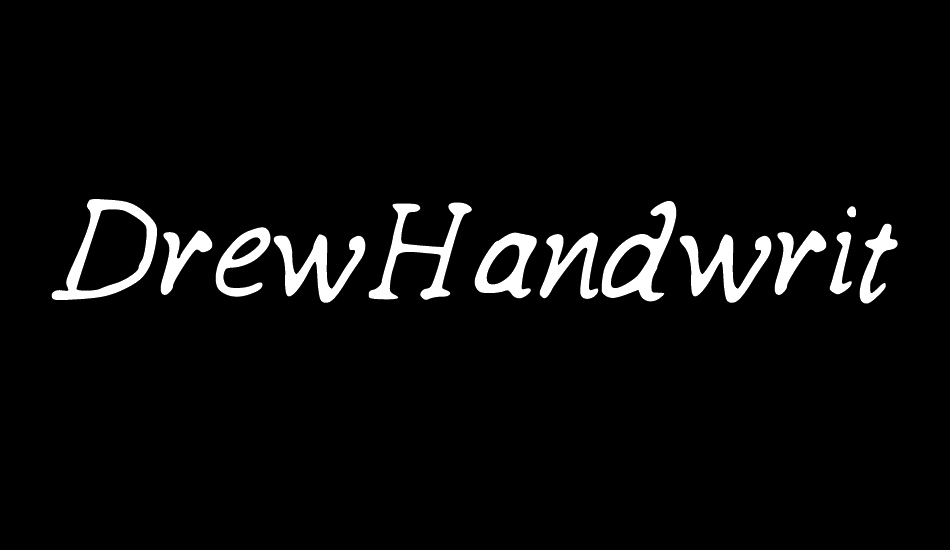 DrewHandwriting2 font big