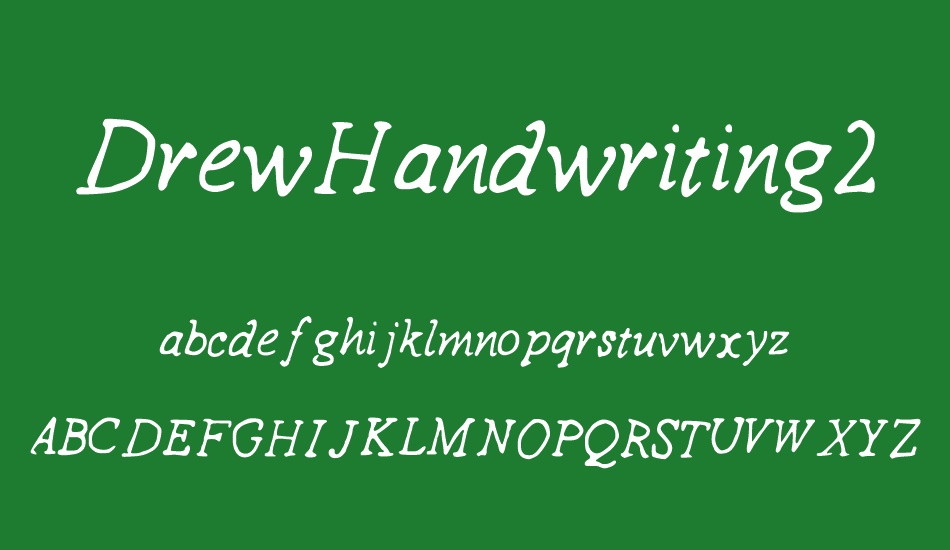 DrewHandwriting2 font